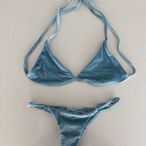 Velour Light Blue Bikini (never worn)